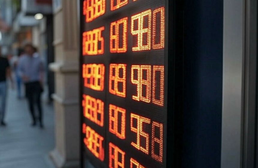 В Казахстане запретят уличные табло с курсами валют