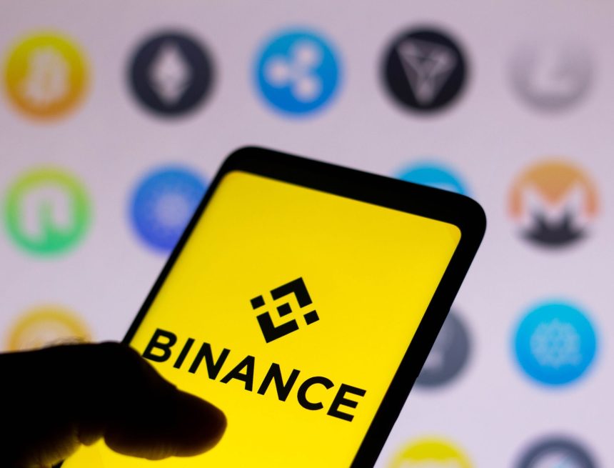February 1, 2022, Brazil. In this photo illustration, the logo of Binance, a cryptocurrency exchange is displayed on a smartphone screen. Binance Pay скоро заработает в Кыргызстане