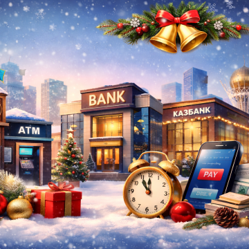 Новогодний график: какие банки Казахстана будут работать и когда