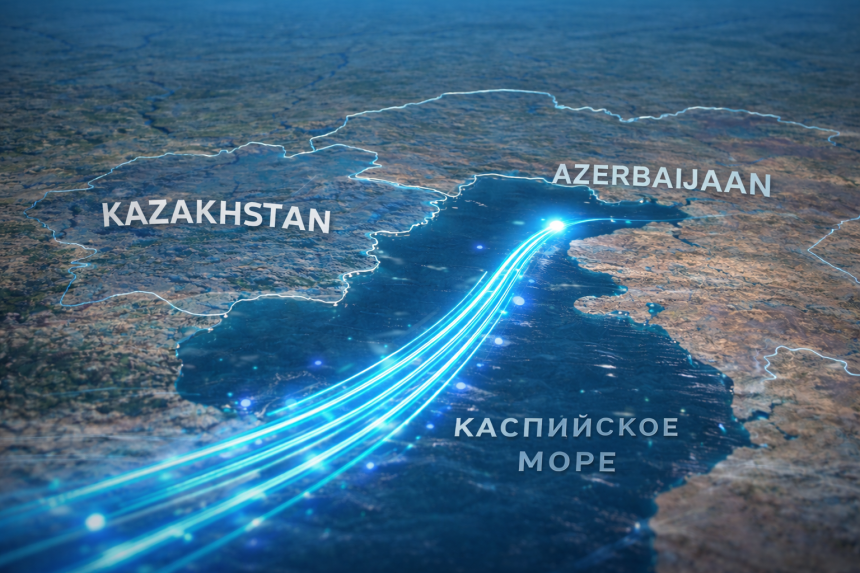 Казахстан планирует увеличить транзит интернет-трафика через Каспийское море