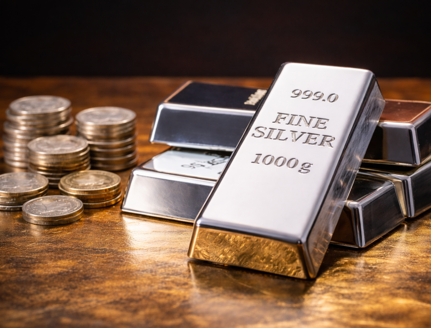 Цена серебра на мировых торгах впервые превысила $92 за унцию