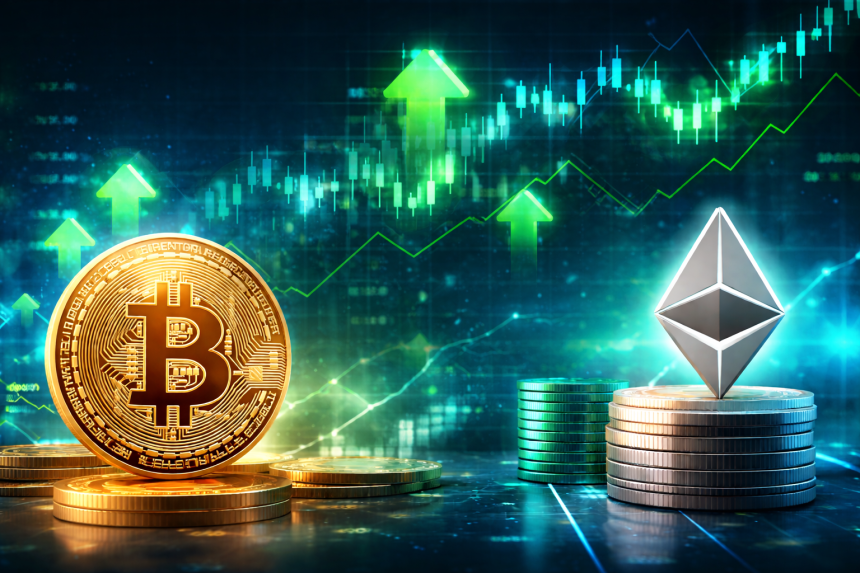 Крипторынок в плюсе: биткоин и Ethereum укрепляют позиции