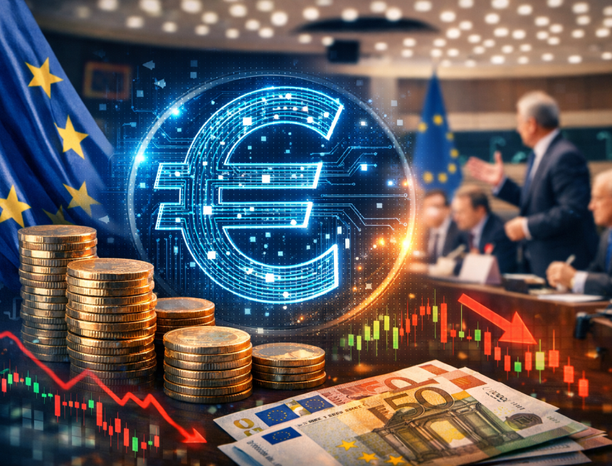 Экономисты требуют от ЕС ускорить запуск цифрового евро и не поддаваться давлению банков