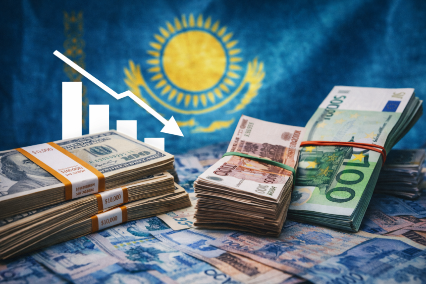 Нацбанк Казахстана сообщил о снижении спроса на наличные доллары в январе