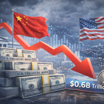 Китай сократил вложения в американские казначейские облигации до минимума с 2008 года