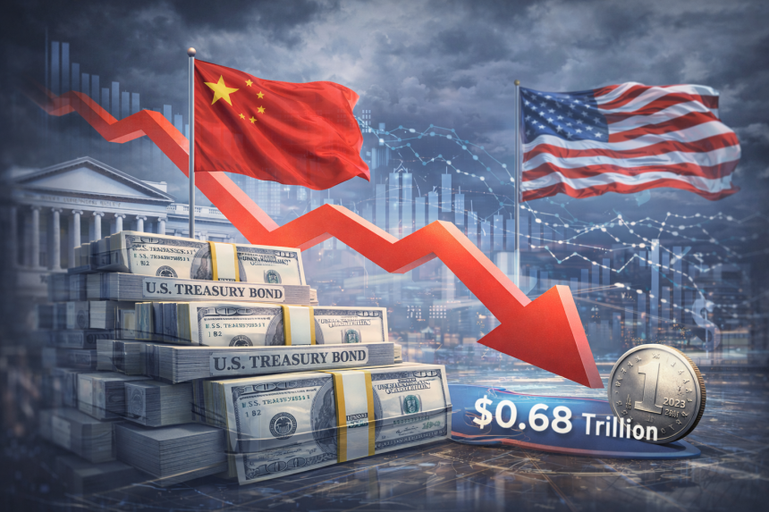 Китай сократил вложения в американские казначейские облигации до минимума с 2008 года