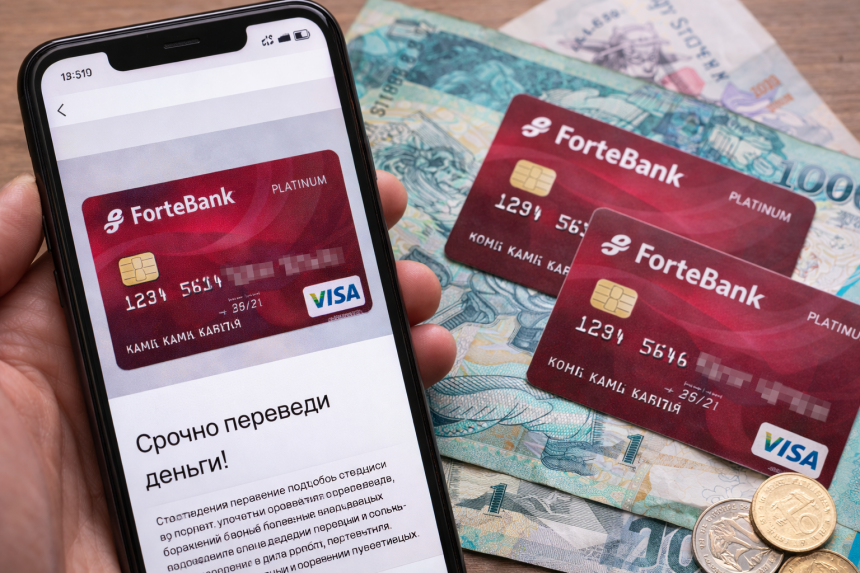 В Казахстане мошенники рассылают фейковые карты с логотипами банков и просят срочные переводы