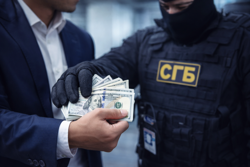 В Узбекистане задержали сотрудника банка при получении $30 тысяч