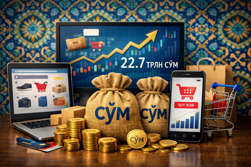 fe3ee33c-d4ad-4b1a-b798-3a30daf8409a Рынок e-commerce в Узбекистане достиг 22,7 трлн сумов