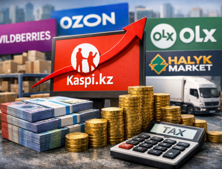 Kaspi. kz стал лидером по налоговым отчислениям среди маркетплейсов Казахстана