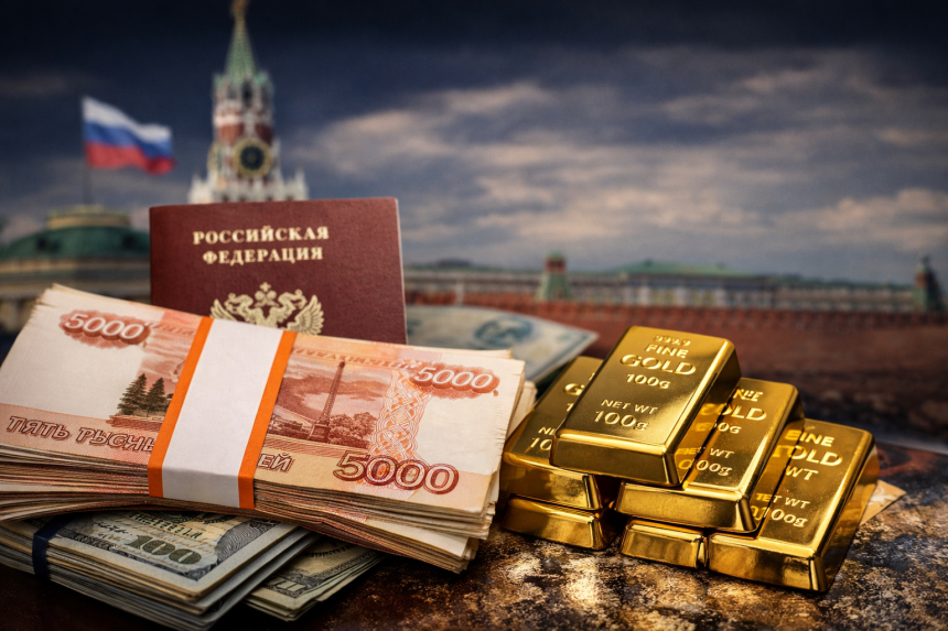 Россия с апреля ограничит вывоз наличных рублей и золота в страны ЕАЭС