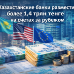Банки Казахстана разместили более 1,4 трлн тенге на счетах за рубежом