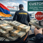 В Армении за два месяца через границу перевезли наличные на $69 млн