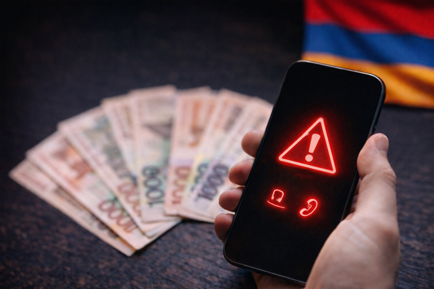 ЦБ Армении предупредил о новой схеме телефонного мошенничества под предлогом подключения 5G