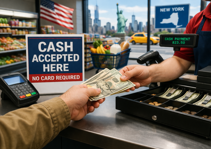 e710bea9-253a-4a4b-b3f0-e059882f5efa В штате Нью-Йорк введено обязательное принятие наличных платежей в рознице