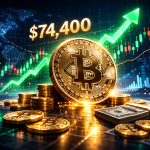 Биткоин превысил $74 тыс. и показал лучший недельный рост с конца 2024 года