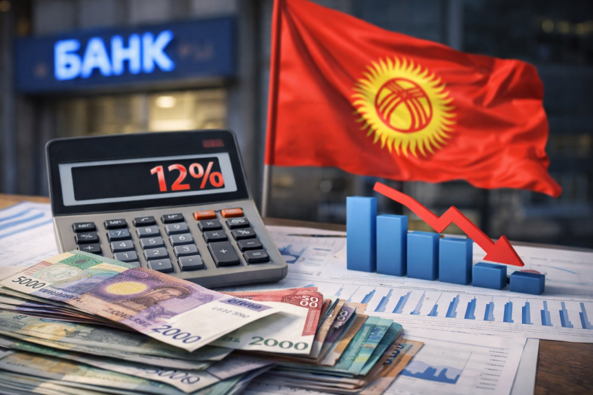 Темпы роста банковского кредитования в Кыргызстане в начале 2026 года замедлились до 4,1%