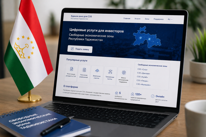 В Таджикистане запустят цифровое «единое окно» для СЭЗ при поддержке России