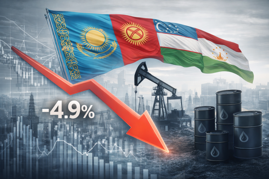Экономический рост в Центральной Азии замедлится до 4,9%