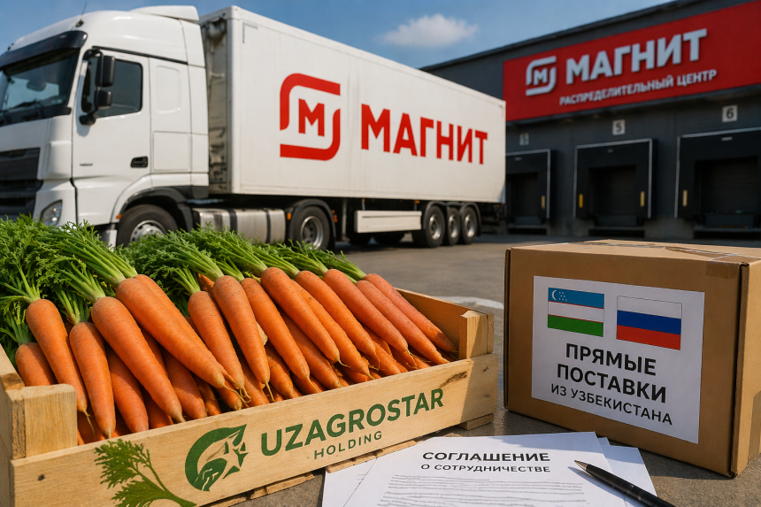 «Магнит» начал прямые закупки овощей у фермеров Узбекистана по модели агроагрегатора
