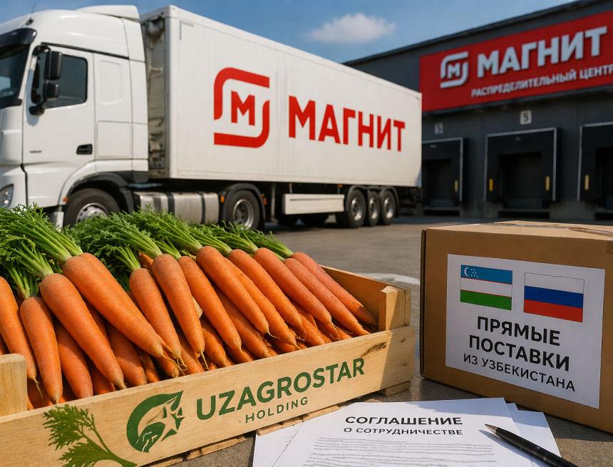«Магнит» начал прямые закупки овощей у фермеров Узбекистана по модели агроагрегатора