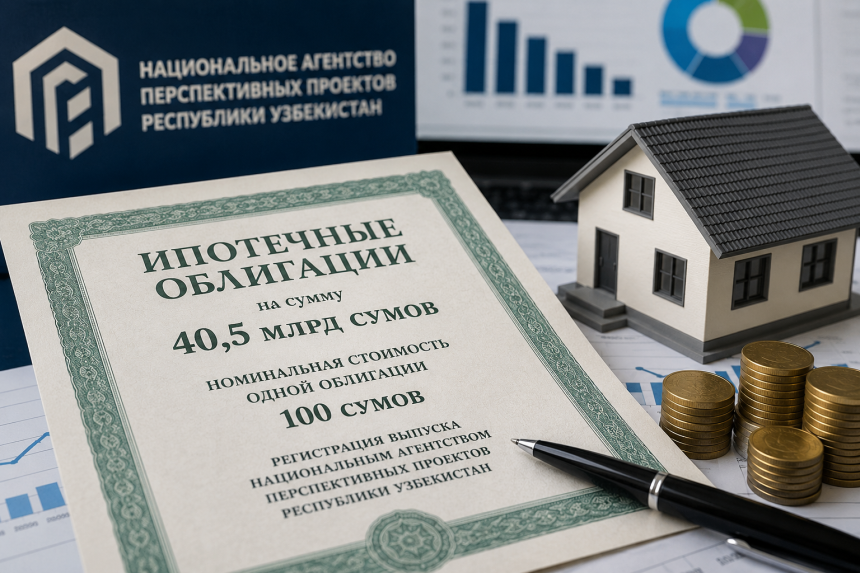 В Узбекистане зарегистрировали первый выпуск ипотечных облигаций на 40,5 млрд сумов