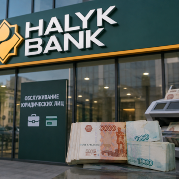 Halyk Bank повысил комиссию за прием наличных рублей для бизнеса до 15%