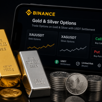 Binance запустила опционы на золото и серебро с расчетами в USDT