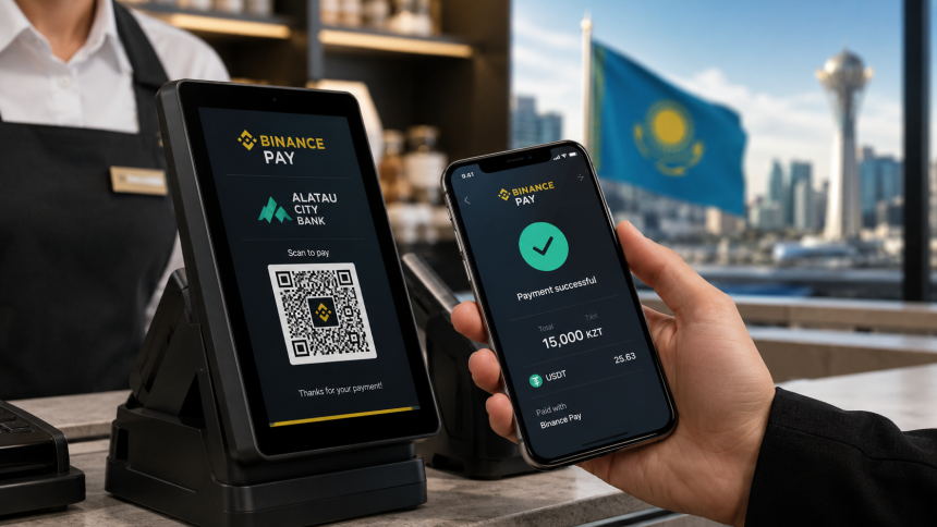 Binance Pay подключили к 5000 POS-терминалов Alatau City Bank в Казахстане