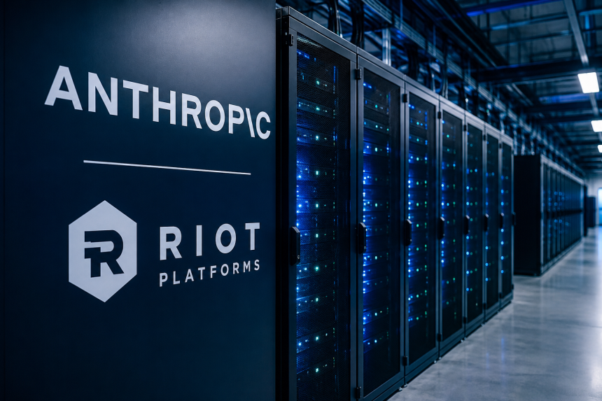Anthropic заключила сделку с Riot Platforms на $9,1 млрд для развития ИИ-инфраструктуры