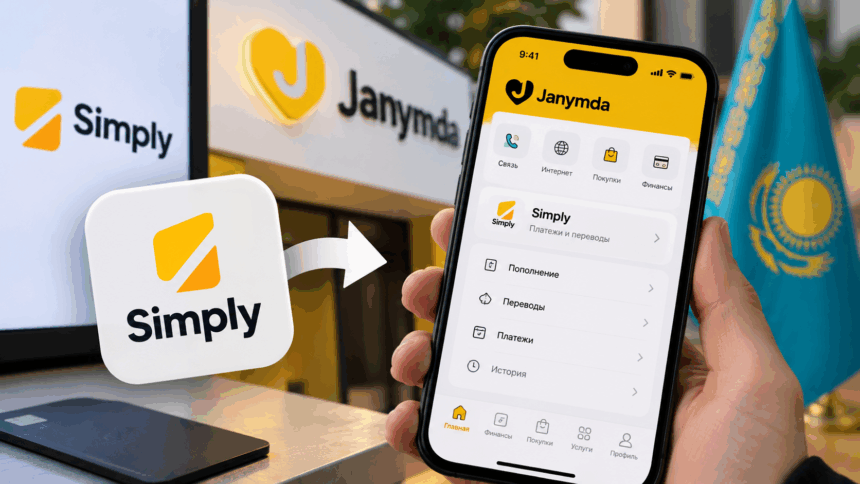 Платёжный сервис Simply в Казахстане переходит в Janymda и меняет комиссии за переводы