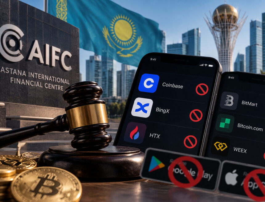 Суд МФЦА запретил работу шести криптоплатформ без лицензии: ограничения затронут Google Play и App Store