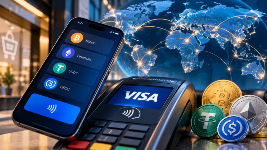 Visa и Mesh позволят расплачиваться криптовалютой в 175 млн торговых точек по всему миру